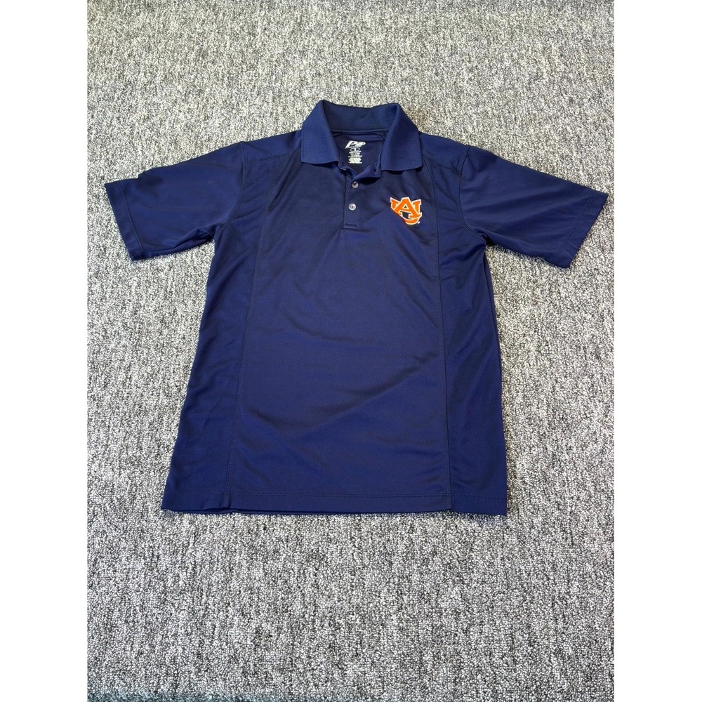 Auburn Tigers Polo Shirt Mens Small Navy P2 by Pro Player NCAA Football Sports